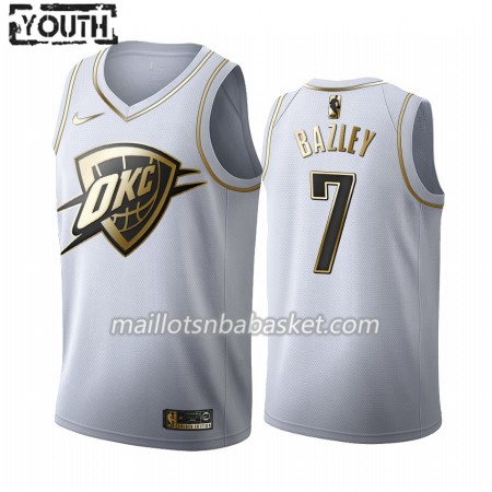 Maillot Enfant Oklahoma City Thunder Darius Bazley 7 2019-20 Nike Blanc Golden Edition Swingman